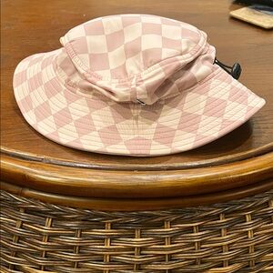 Women's Pink Checkered Surf Hat